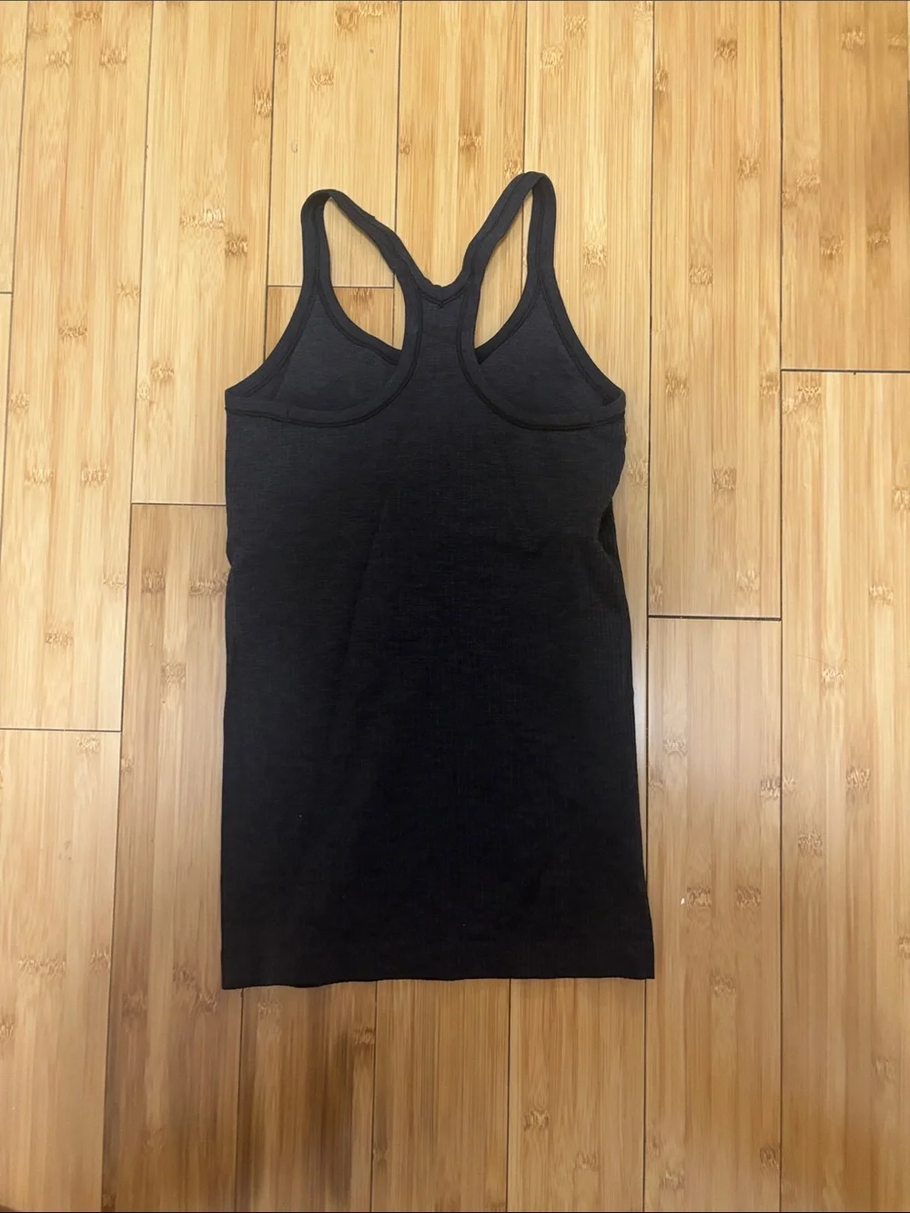 lululemon athletica Black Ribbed Racerback Tank